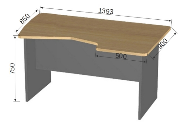 Мебель для офиса БэкВэм БВ-2.2 Стол угловой левый