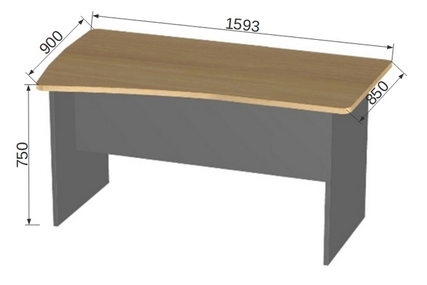 Мебель для офиса БэкВэм БВ-4.0 Стол эргономичный левый